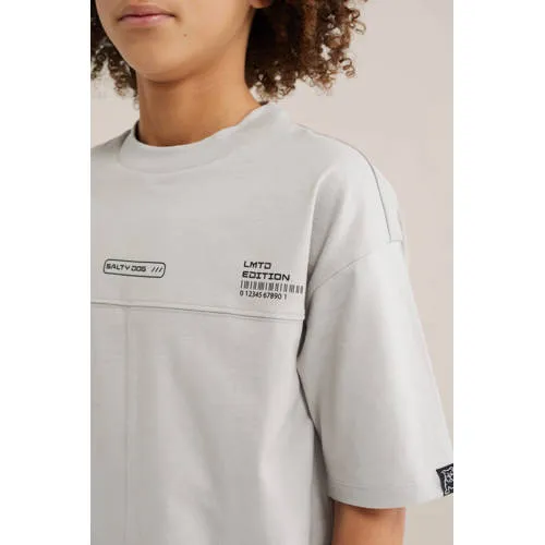 WE Fashion Salty Dog T-shirt lichtgrijs, foto 4
