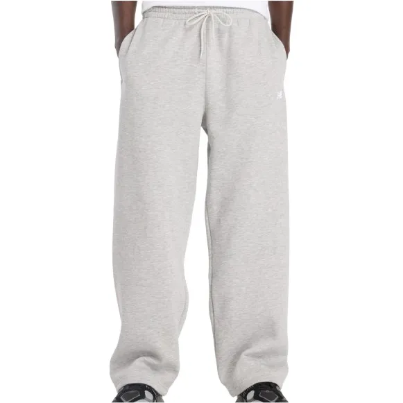 New Balance Sport Essentials Fleece Pant trainingsbroek grijs Grey