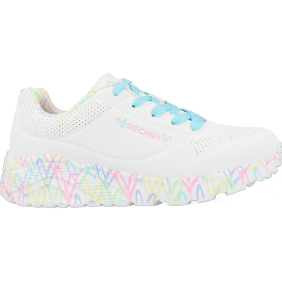 Skechers Uno Lite Lovely Luv sneakers wit, foto 2