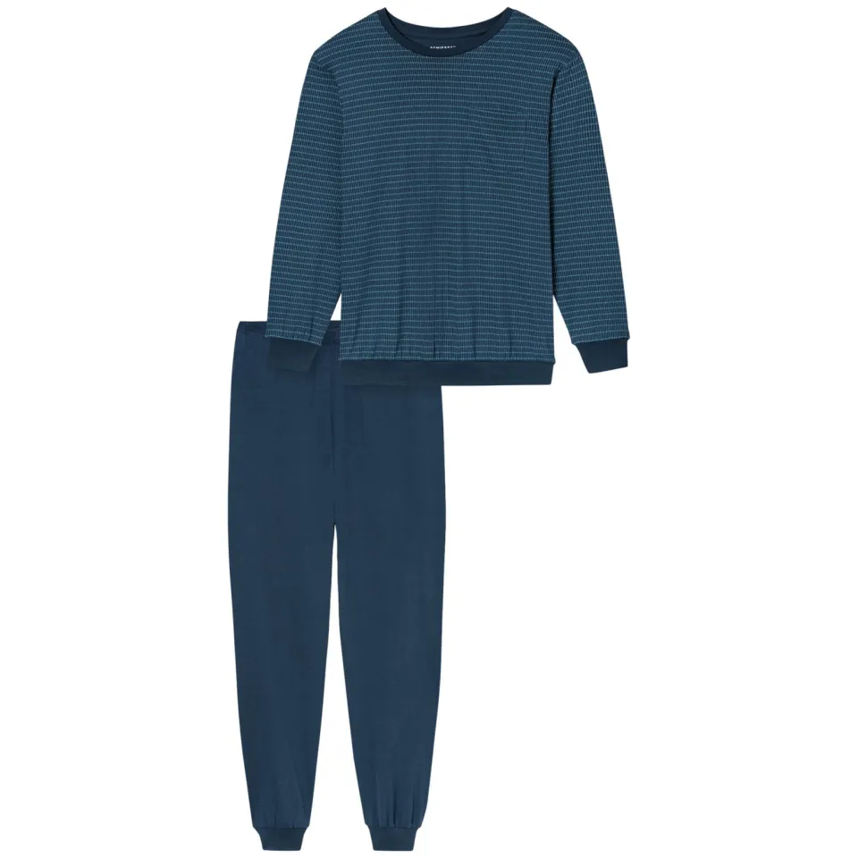 Schiesser pyjama blauw