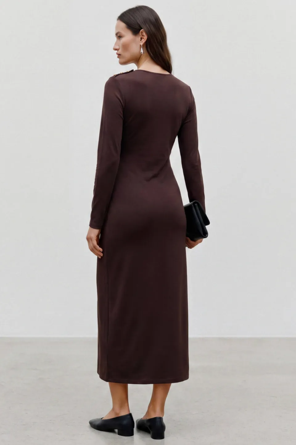 Vero Moda Maternity zwangerschapsjurk bruin, foto 2