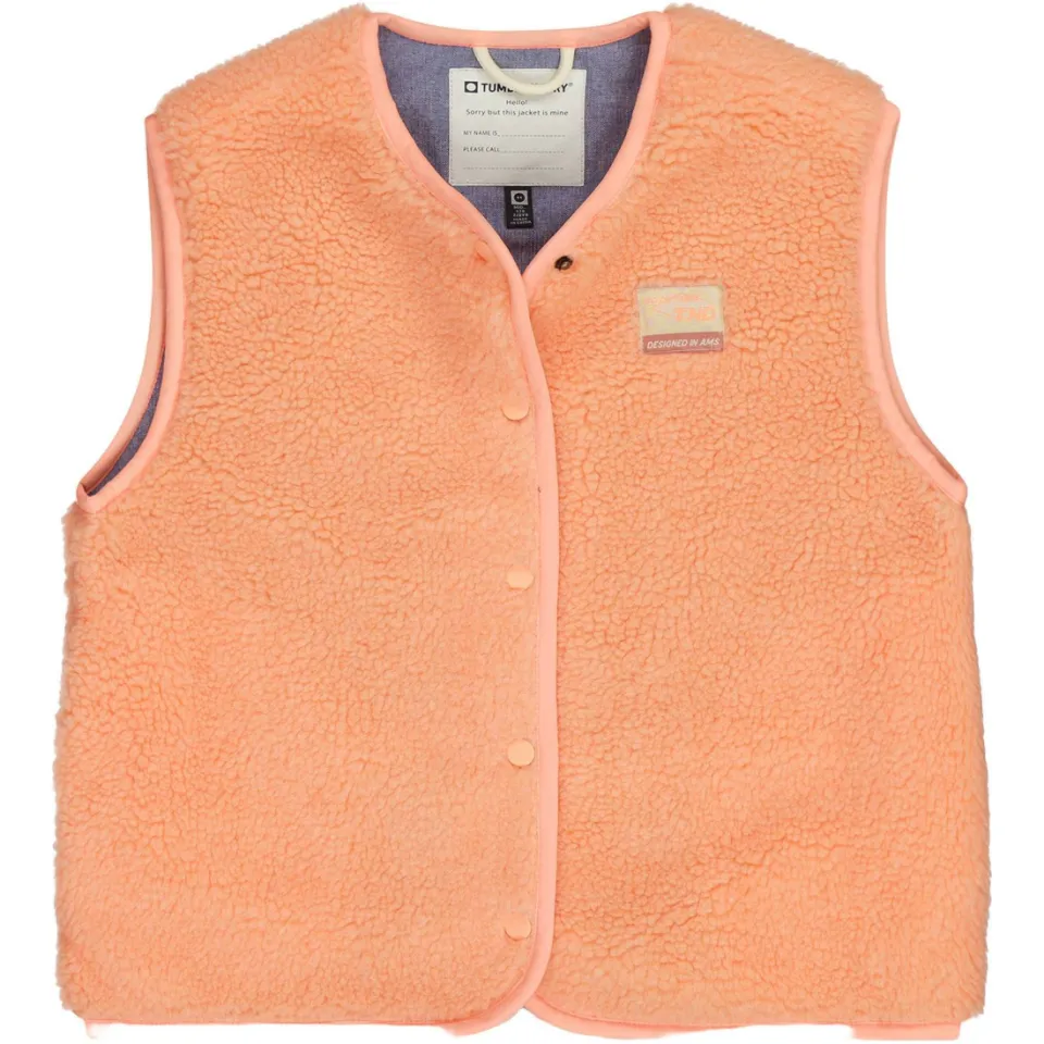 Tumble 'n Dry teddy bodywarmer oranje, foto 2