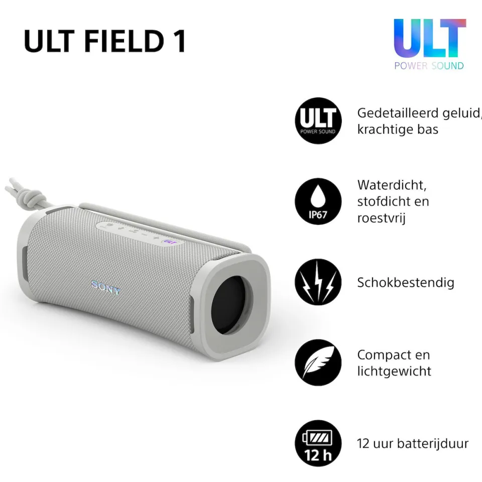 Sony ULT Field 1 bluetooth speaker wit, foto 3