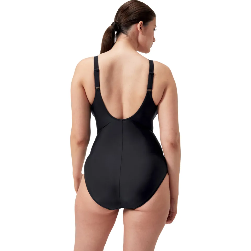 Speedo Cross Knot shaping badpak zwart, foto 5