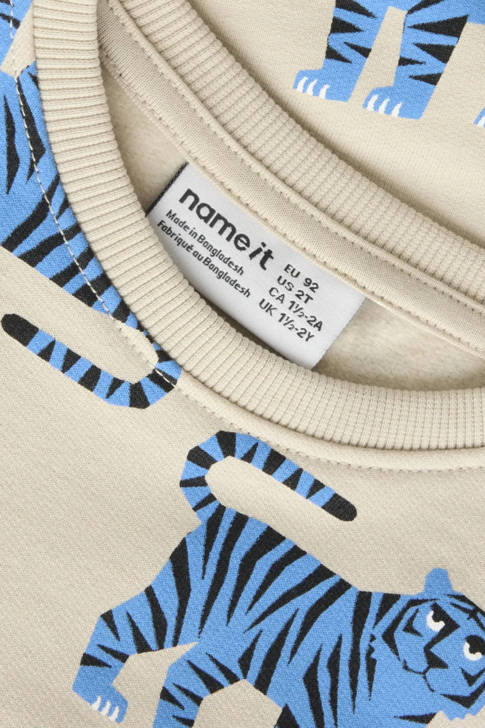 NAME IT MINI sweater met print - beige, foto 4