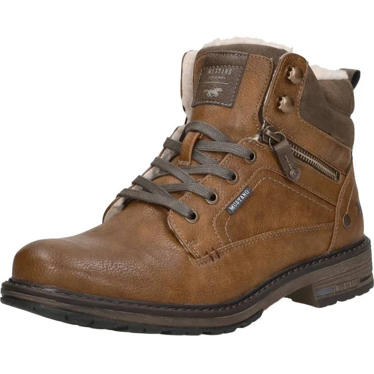 Mustang halfhoge veterboot cognac, foto 3