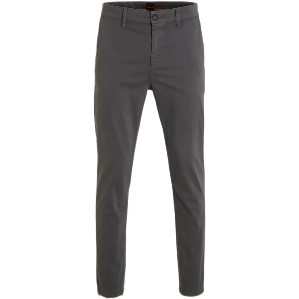 Boss Satin tapered chino grijs, foto 3