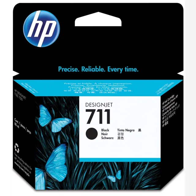 Hp Nr.711 CZ133A Inktcartridge HC Zwart black