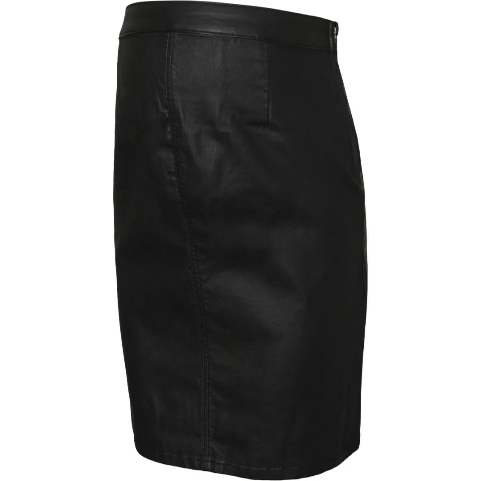 Mamalicious imitatieleren rok zwart, foto 2