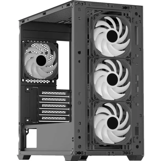 Aerocool B301A mini tower behuizing zwart, foto 2