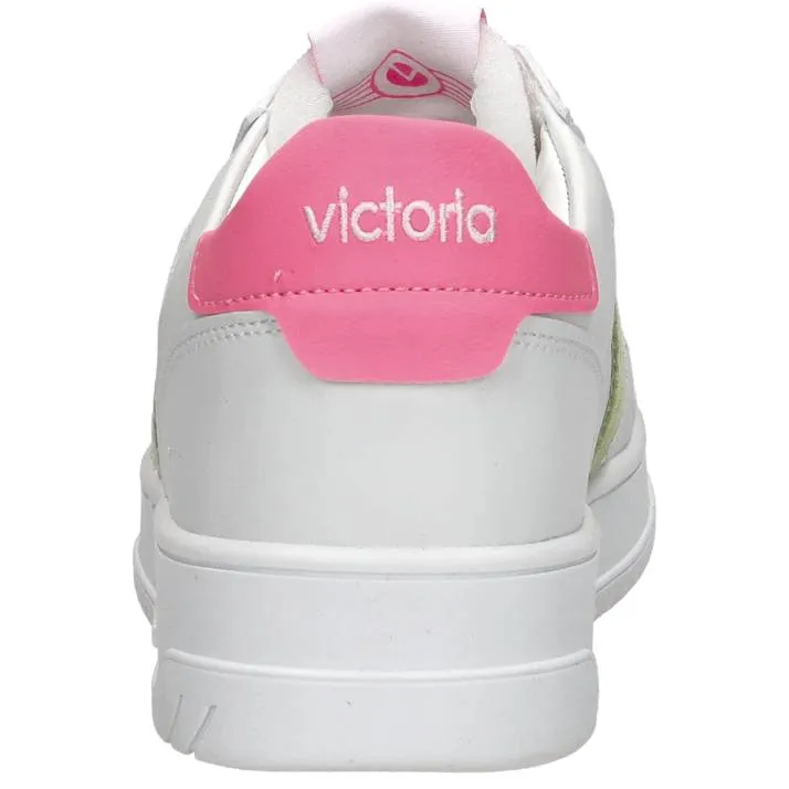 Victoria sneakers wit groen roze, foto 4