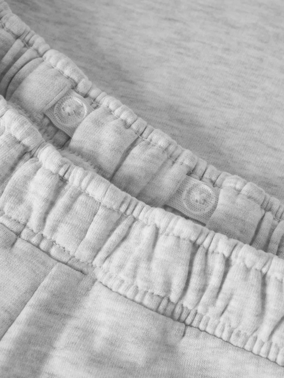 LMTD wide leg gemêleerde joggingbroek lichtgrijs lichtgrijs melange, foto 6