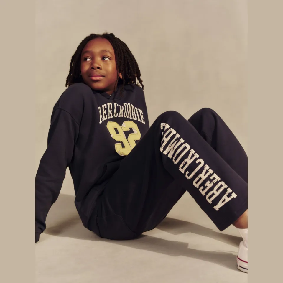 Abercrombie & Fitch joggingbroek donkerblauw, foto 4
