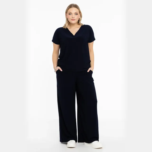 Yoek DOLCE wijde broek blauw