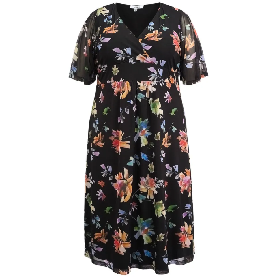 Yoek Printemps maxi jurk zwart, foto 2