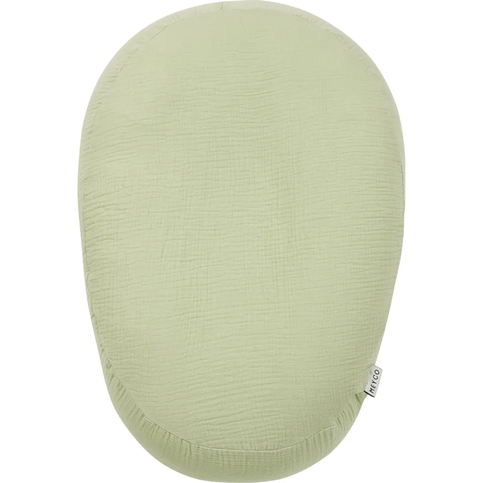 Meyco pre-washed hydrofiele relaxhoes voor voedingskussen soft olive, foto 2