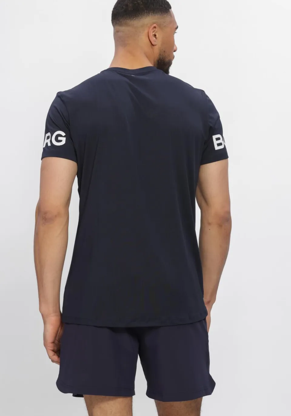 Bjorn Borg Heren Polo's & T-shirts Borg T-shirt - Donkerblauw, foto 3