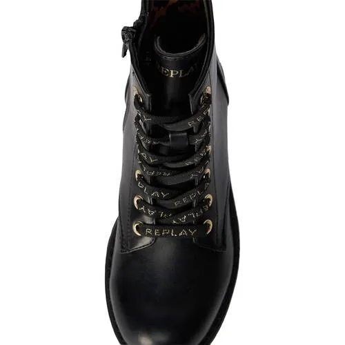 Replay Denver 4 enkelboots met profielzool en logo - zwart, foto 5