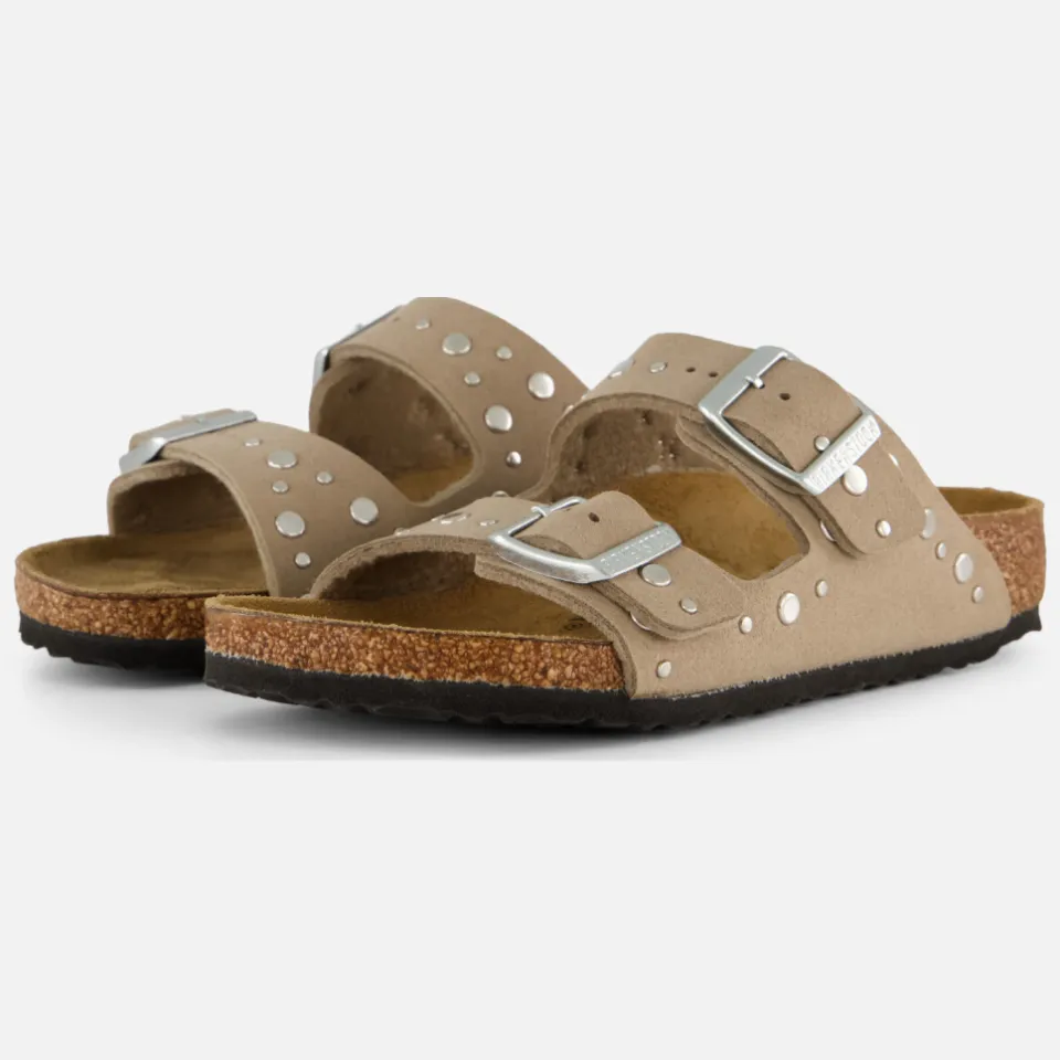 Birkenstock Arizona Rivet sandaal taupe, foto 2