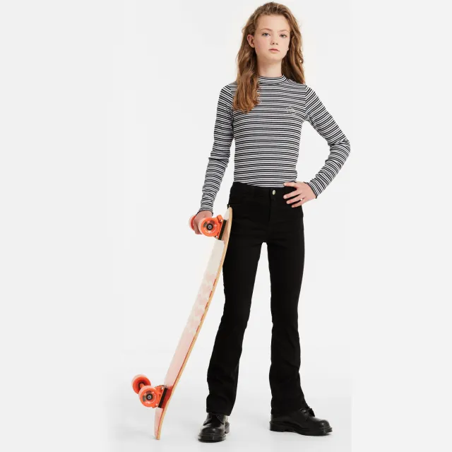 Anytime flared jeans zwart