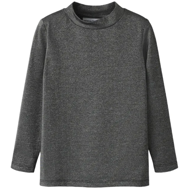 NAME IT MINI rechtvallende longsleeve antraciet