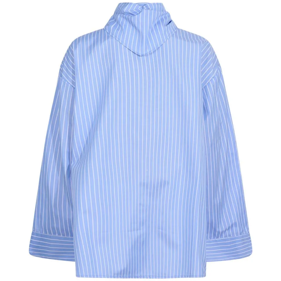 Shoeby gestreepte blouse blauw wit, foto 3