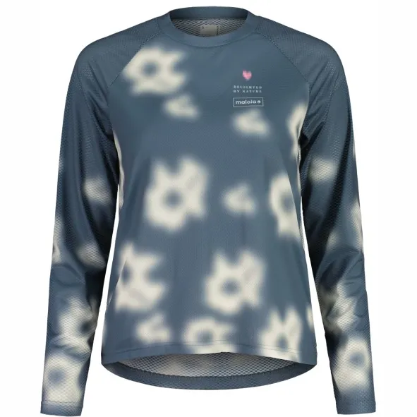 Maloja BaldoM. fietsshirt blauw/grijs