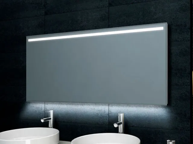 Wiesbaden Spiegel Wiesbaden Ambi One Led condensvrij 120x60cm Wit Chroom
