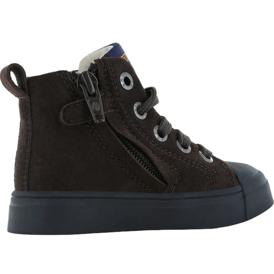 Shoesme suède sneakers - donkerbruin