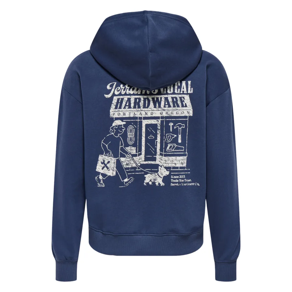 Only & Sons JUNIOR hoodie met backprint - blauw, foto 2