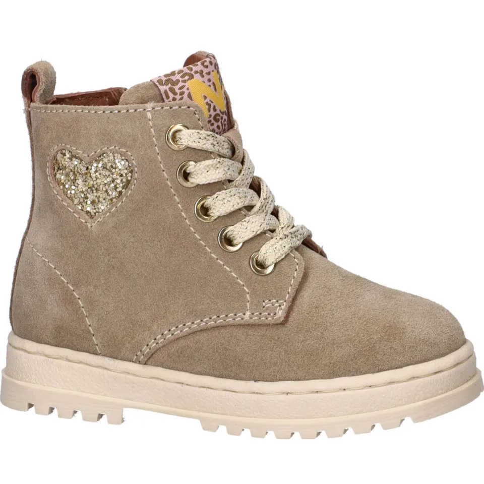 Nelson Kids suède veterboots taupe, foto 5