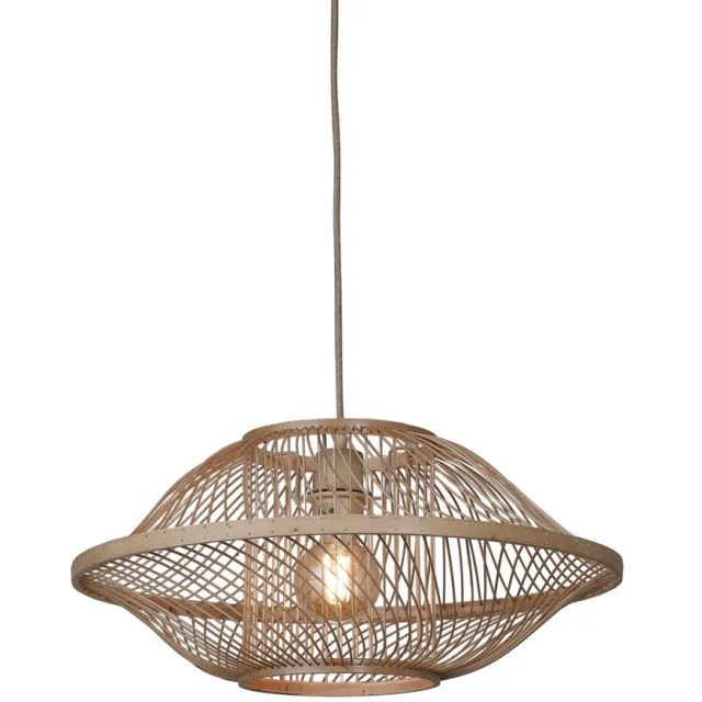 Good&Mojo Hanglamp 'Maui' Bamboe, 50cm, kleur Naturel