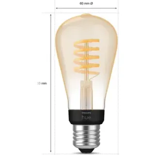 Philips Hue Ledfilamentlamp Edison St64 E27 7w Wit