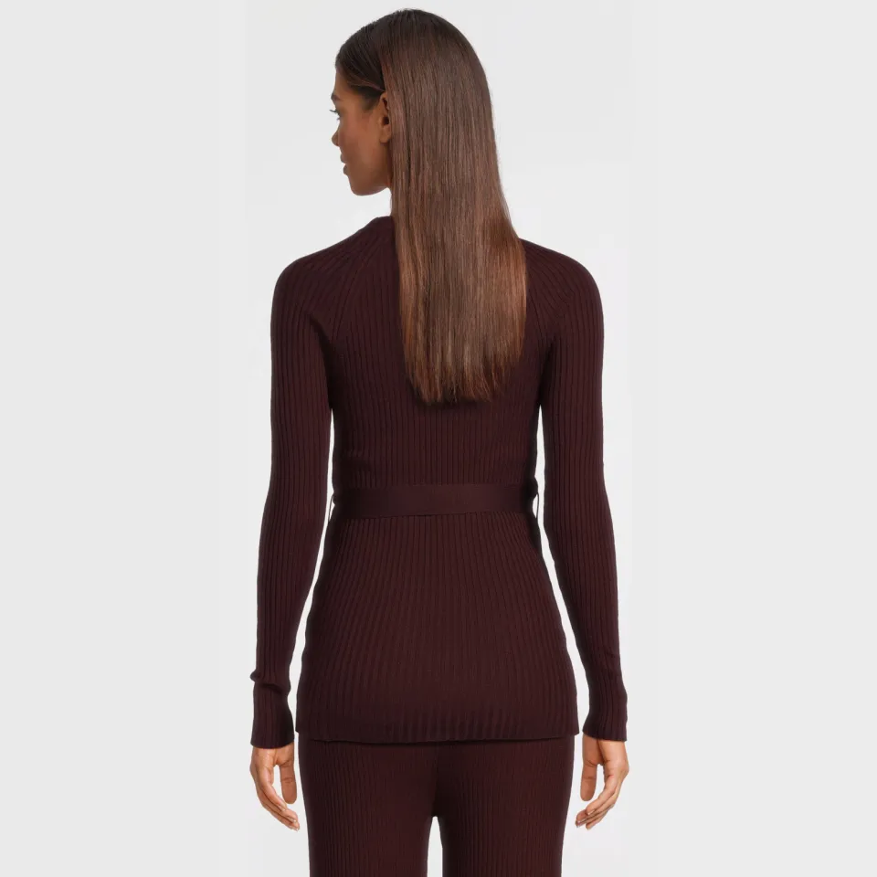LOVE2WAIT zwangerschaps longsleeve donkerrood, foto 6