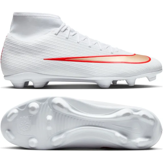 Nike Mercurial Superfly 11 Club Gras / Kunstgras Voetbalschoenen (MG) Wit Felrood Goud