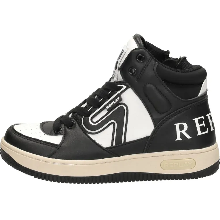 Replay Epic Jr Mid 4 hoge sneakers zwart, foto 2