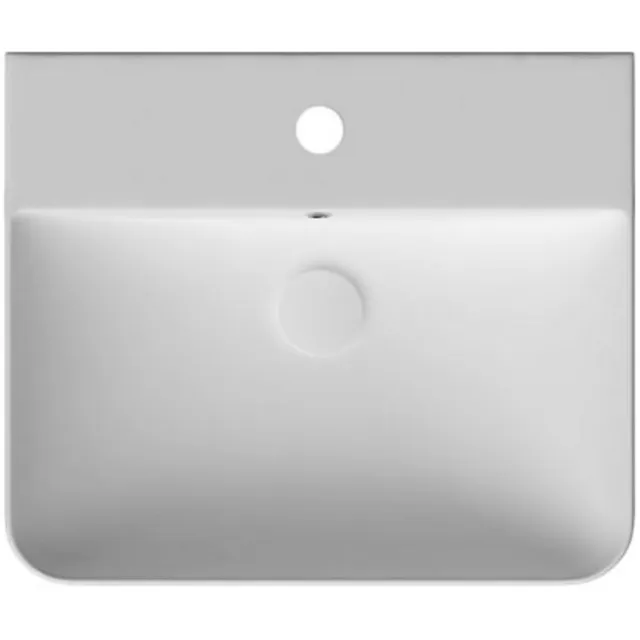Sapho Wastafel Semi Inbouw Sapho Sott Aqua Rechthoekig 59x49x15 cm Keramiek Wit