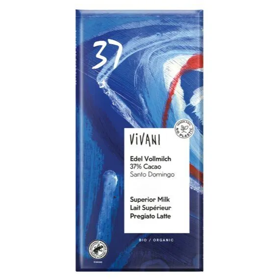 Vivani Edel Vollmilch 37% cacao chocoladereep
