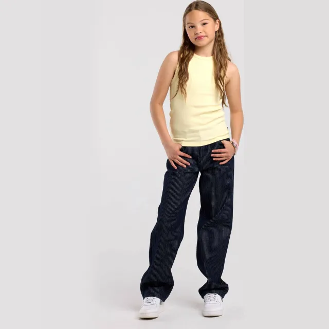 America Today high waist wide leg jeans - donkerblauw Dark blue denim