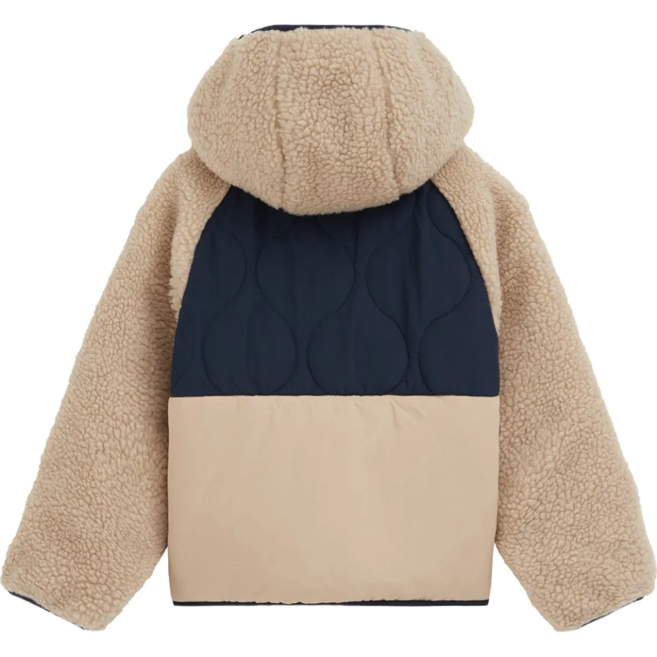 WE Fashion teddy winterjas beige, foto 3
