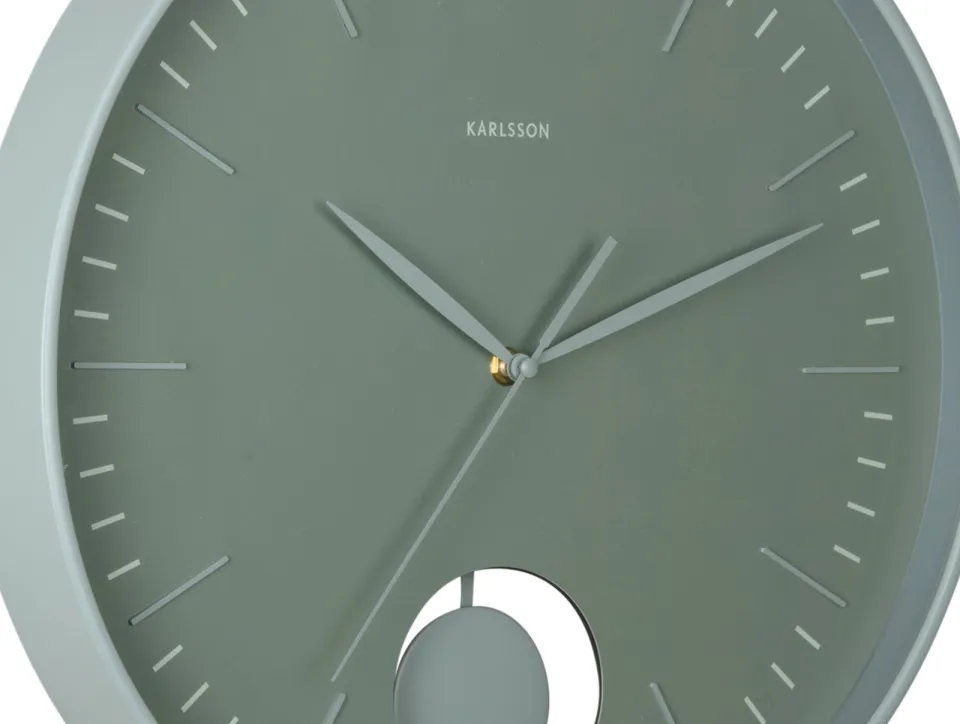 Karlsson Grato Pendulum wandklok jungle groen, foto 7