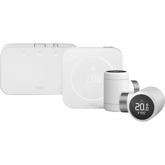 Tado Draadloze Slimme Thermostaat X Multi Room Startpakket 2e Generatie (2 Radiatorknoppen)
