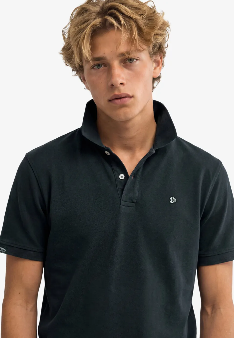 Superdry relaxed polo donkerblauw, foto 5