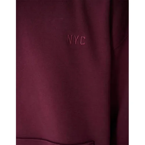 Shoeby hoodie - donkerrood, foto 7