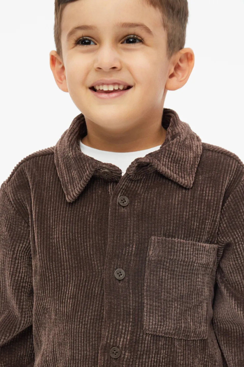 s.Oliver corduroy overhemd - donkerbruin, foto 5