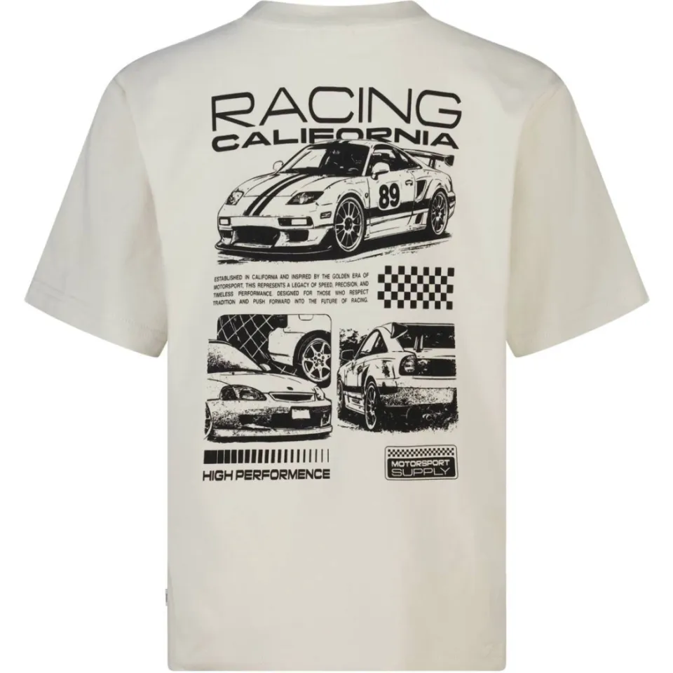 America Today Ewin Jr racing t-shirt ecru, foto 4