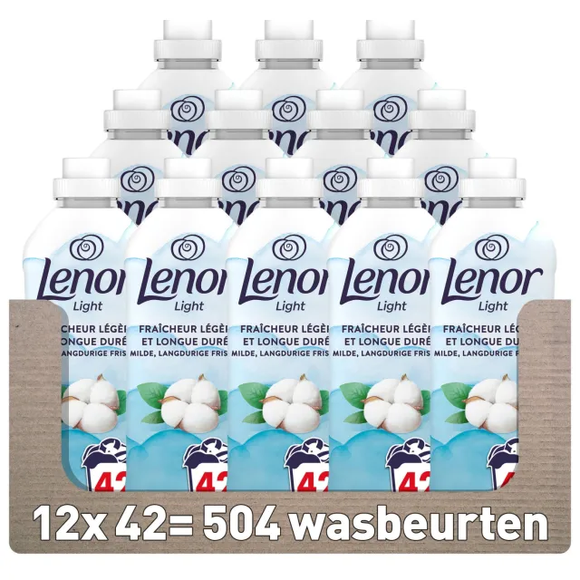 Lenor Light wasverzachter - Katoen - 42 wasbeurten - 504 wasbeurten