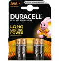 Duracell Plus AAA Alkaline Batterij 4 Stuks