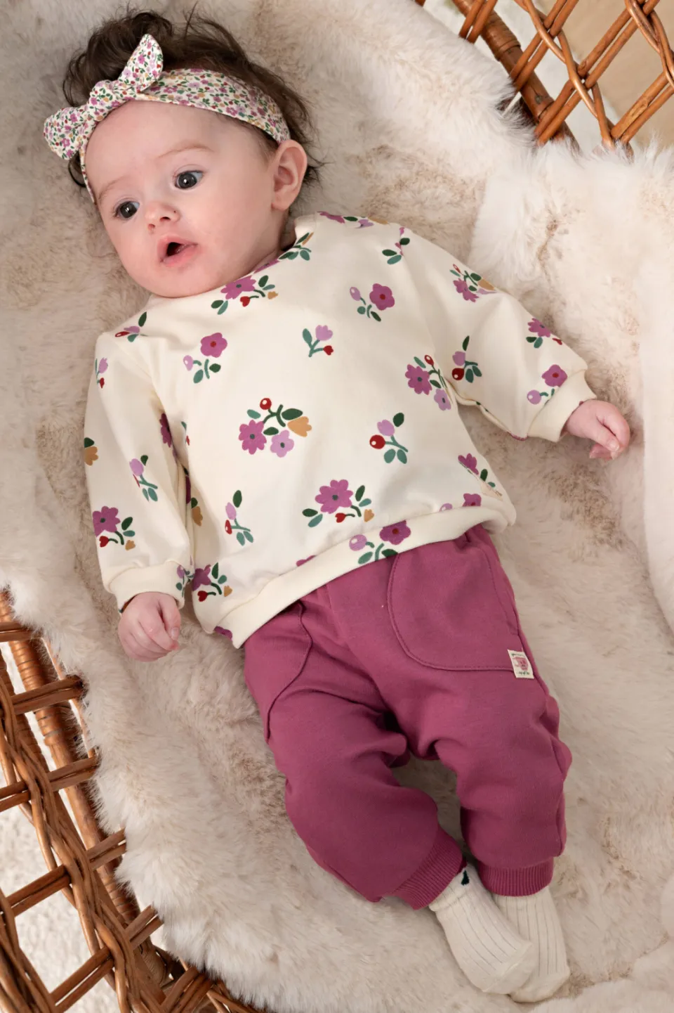 Feetje sweater Afternoon Tea ecru/roze, foto 7