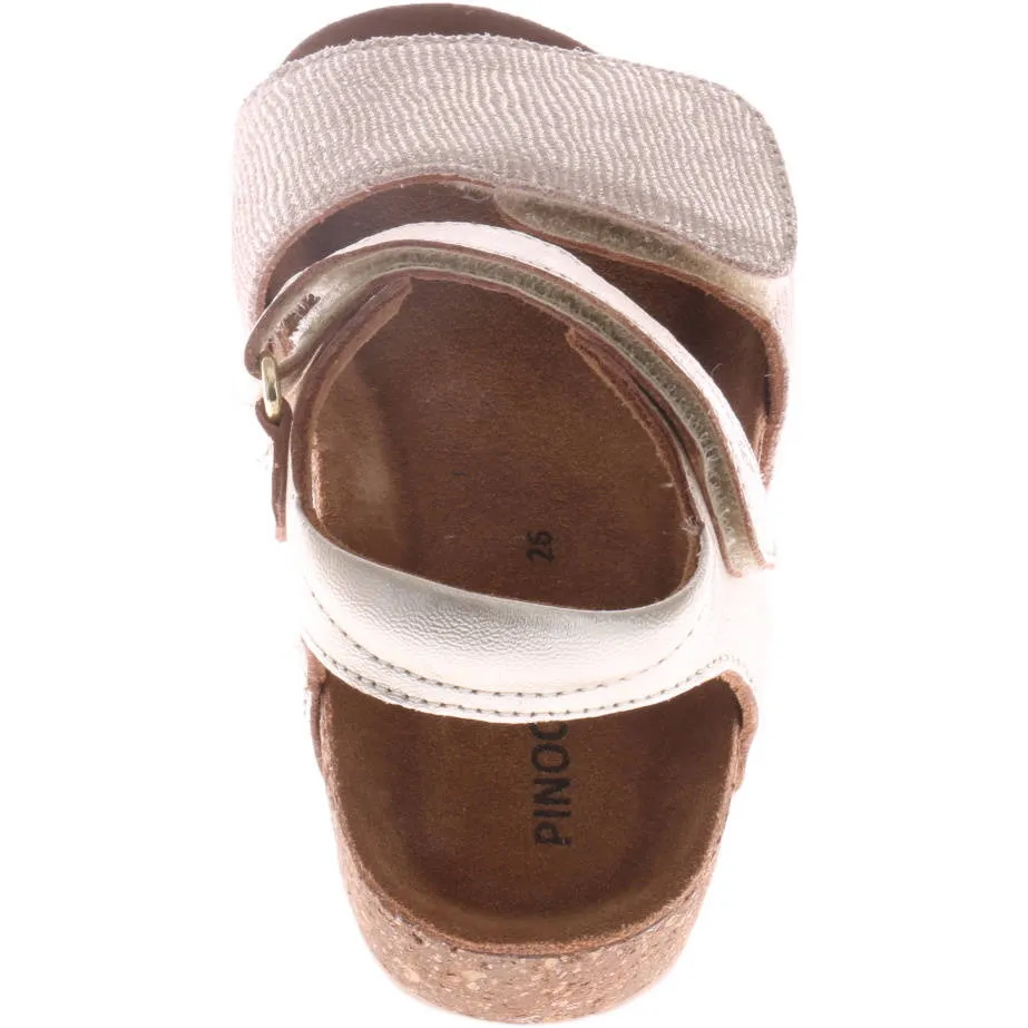Pinocchio leren sandalen - champagne, foto 5